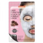 PUREDERM Deep Purifying Black O2 Bubble Mask Volcanic