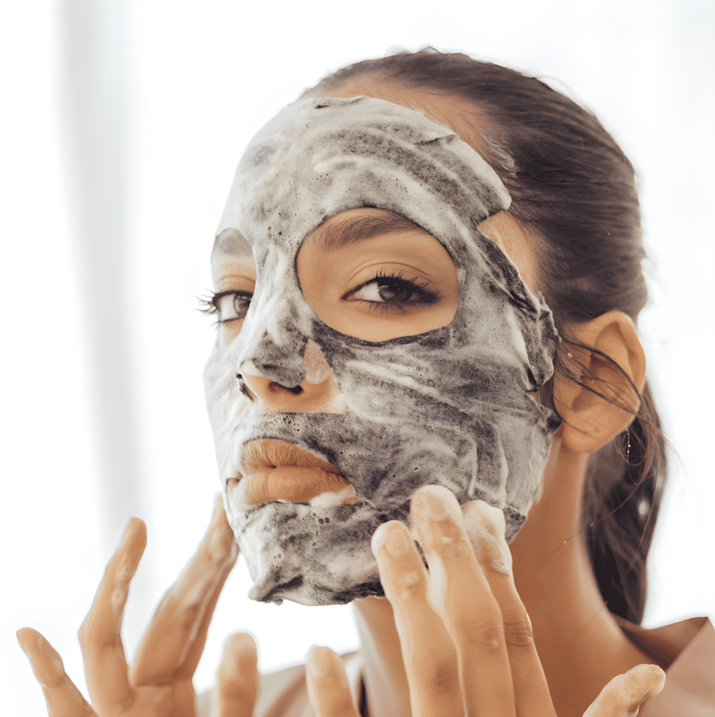 PUREDERM Deep Purifying Black O2 Bubble Mask Volcanic