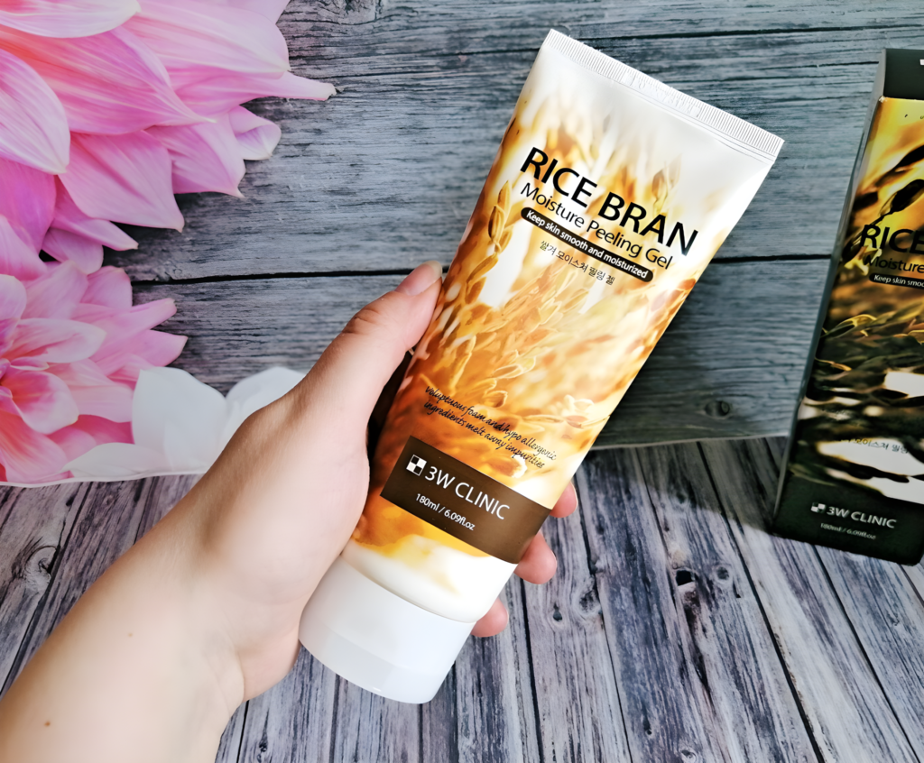 3W CLINIC RICE BRAN MOISTURE PEELING GEL 180ml 