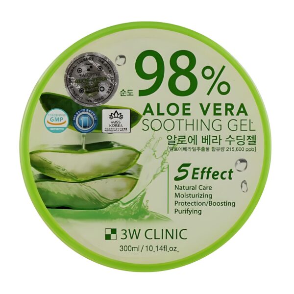 3W Clinic Aloe Vera Soothing Gel Purity 98% 300g