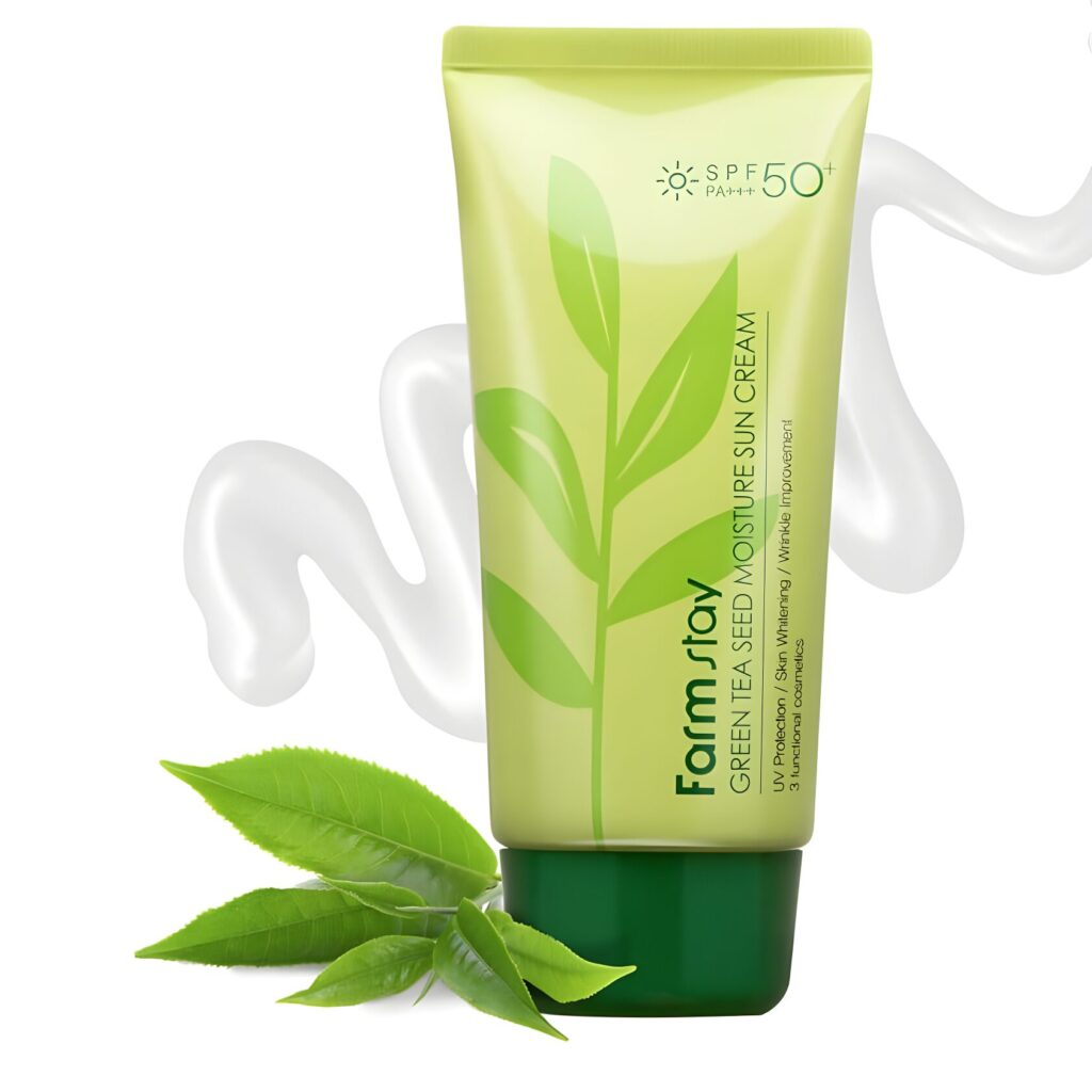 FarmStay Green Tea Seed Moisture Sun Cream SPF50+PA+++ 70ml