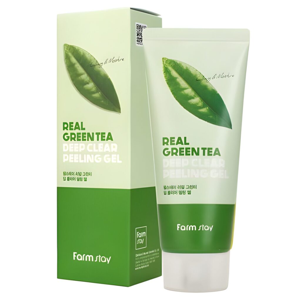 FarmStay Real Green Tea Deep Clear Peeling Gel 100ml