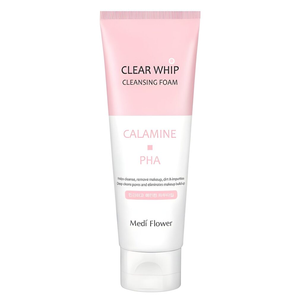 MEDI FLOWER Clear Whip Cleansing Foam Calamine 120ml MEDI FLOWER Clear Whip Cleansing Foam Calamine 120ml