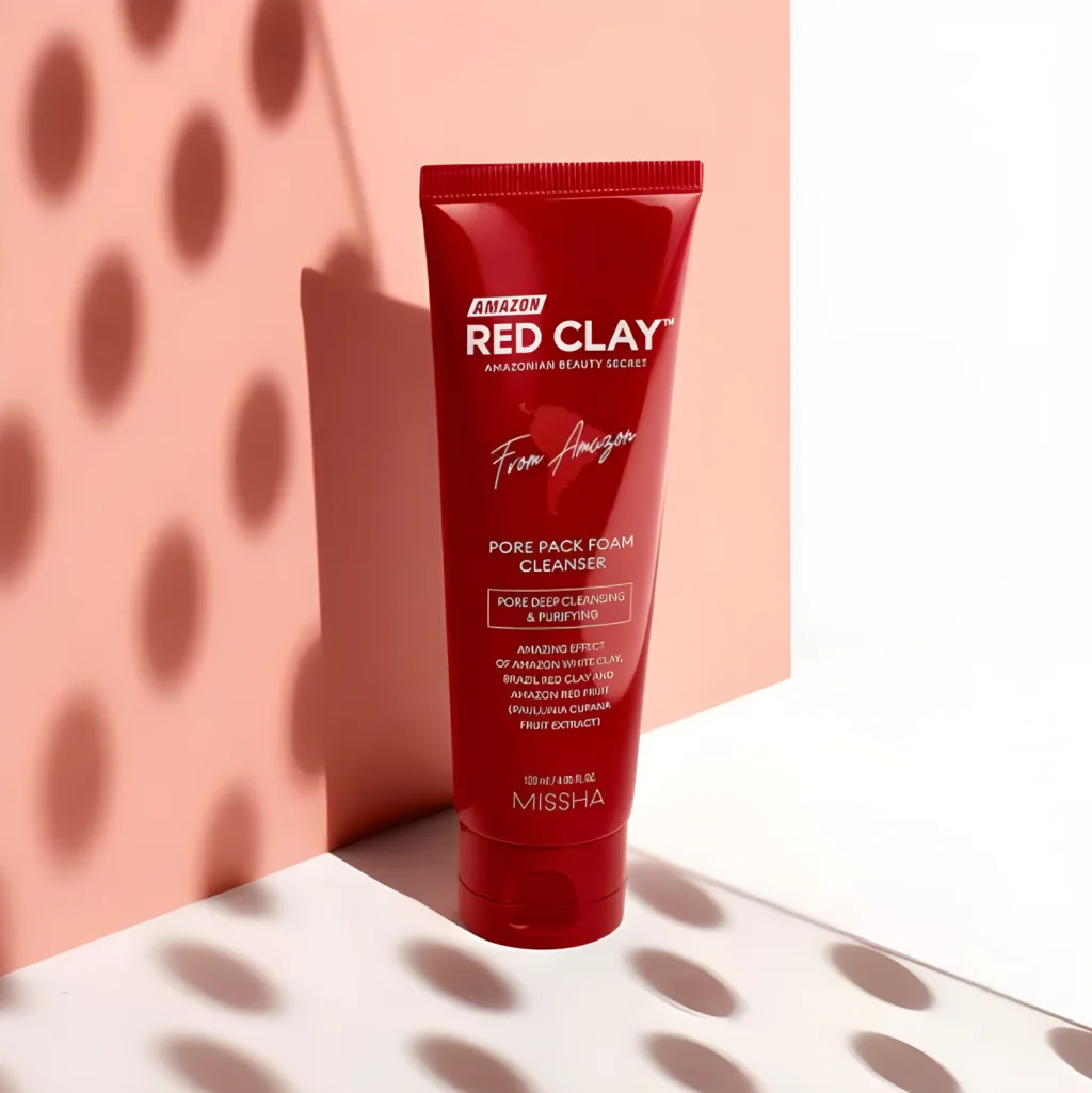 Missha Amazon Red Clay Pore Pack Foam Cleanser 120ml