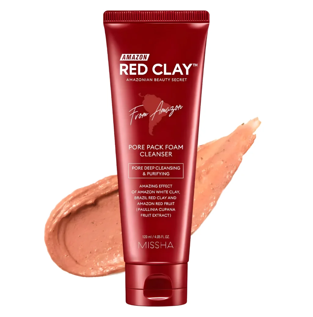 Missha Amazon Red Clay Pore Pack Foam Cleanser 120ml Missha Amazon Red Clay Pore Pack Foam Cleanser 120ml