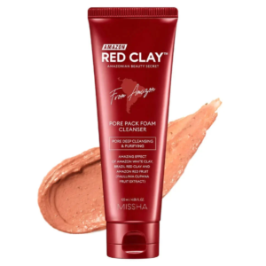 Missha Amazon Red Clay Pore Pack Foam Cleanser 120ml