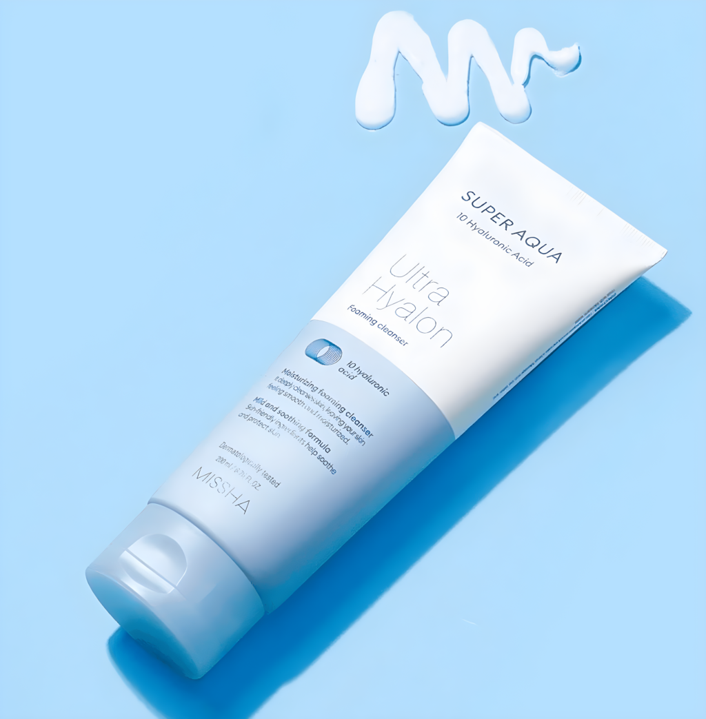 Missha Super Aqua Ultra Hyalron Foaming  Cleanser 200ml