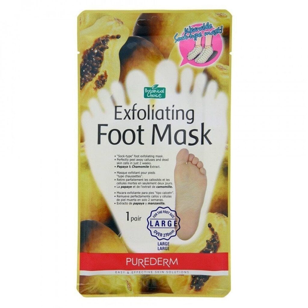 PUREDERM Exfoliating Foot Mask Large 1 pair