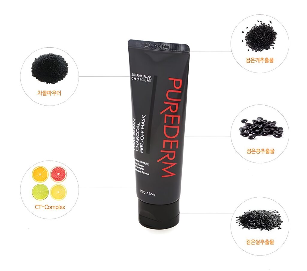 PUREDERM Pore Clean Charcoal Peel-Off Mask 100g