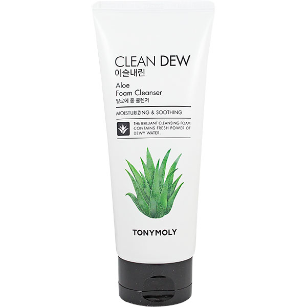 TONYMOLY Clean Dew Foam Aloe Cleanser 180ml TONYMOLY Clean Dew Foam Aloe Cleanser 180ml